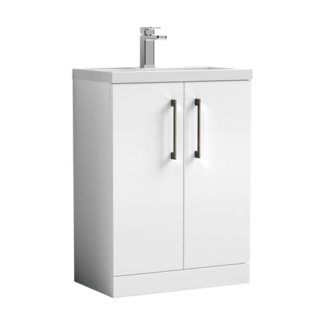 [BFLE027EH716] Bramshall Floor Standing Cloakroom Vanity Basin Unit with Choice of Finish, Handle Finish and Size - Cutout