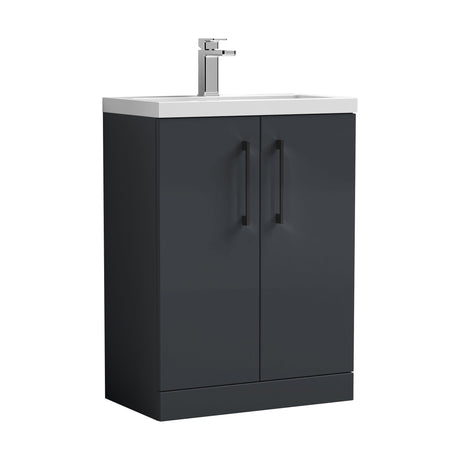 [BFLE029EH018] Bramshall Floor Standing Cloakroom Vanity Basin Unit with Choice of Finish, Handle Finish and Size - Cutout
