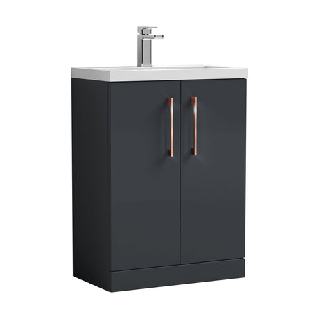 [BFLE029EH019] Bramshall Floor Standing Cloakroom Vanity Basin Unit with Choice of Finish, Handle Finish and Size - Cutout