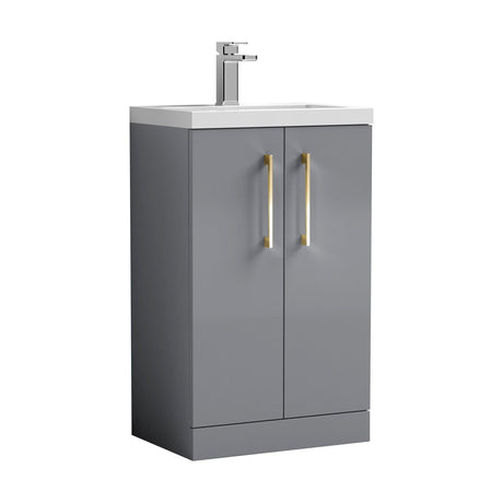 [BFLE030EH017] Bramshall Floor Standing Cloakroom Vanity Basin Unit with Choice of Finish, Handle Finish and Size - Cutout
