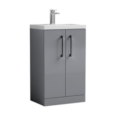 [BFLE030EH018] Bramshall Floor Standing Cloakroom Vanity Basin Unit with Choice of Finish, Handle Finish and Size - Cutout