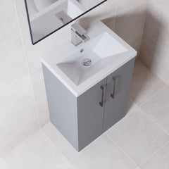 [BFLE030EH716] Bramshall Floor Standing Cloakroom Vanity Basin Unit with Choice of Finish, Handle Finish and Size - Lifestyle 2