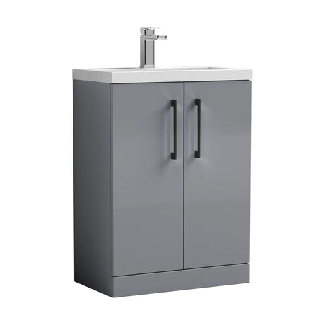 [BFLE031EH018] Bramshall Floor Standing Cloakroom Vanity Basin Unit with Choice of Finish, Handle Finish and Size - Cutout