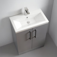 [BFLE031EH018] Bramshall Floor Standing Cloakroom Vanity Basin Unit with Choice of Finish, Handle Finish and Size - Lifestyle 2