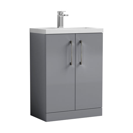 [BFLE031EH716] Bramshall Floor Standing Cloakroom Vanity Basin Unit with Choice of Finish, Handle Finish and Size - Cutout