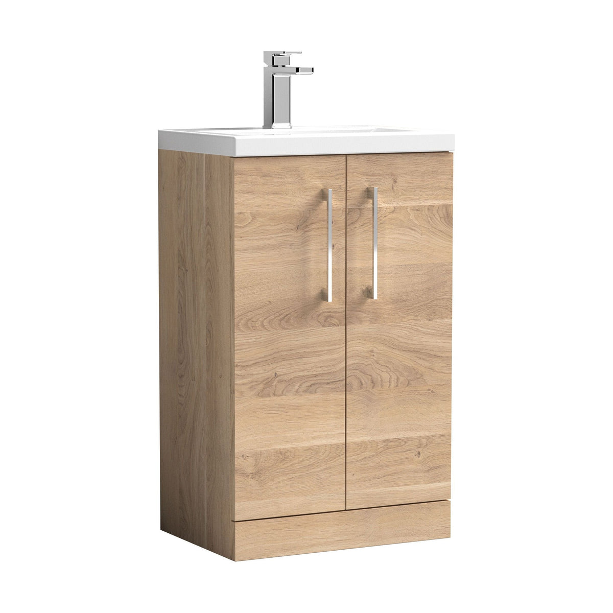 [BFLE032E] Bramshall Floor Standing Cloakroom Vanity Basin Unit with Choice of Finish, Handle Finish and Size - Cutout