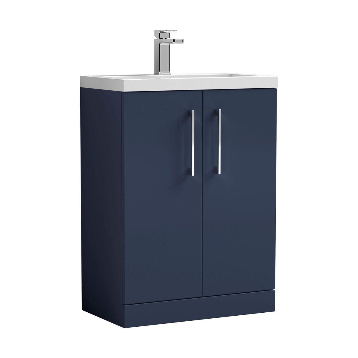 [BFLE035E] Bramshall Floor Standing Cloakroom Vanity Basin Unit with Choice of Finish, Handle Finish and Size - Cutout