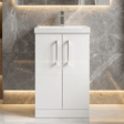 [BFLE101A] Contemporary Floor Standing Vanity Unit with Mid-Edge Basin, Choice of Size - Silo