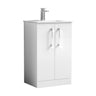 [BFLE101B] Bramshall Contemporary 2 Soft Close Doors Floor Standing Vanity Basin Unit, Choice of Size/Basin Type/Colour - Cutout