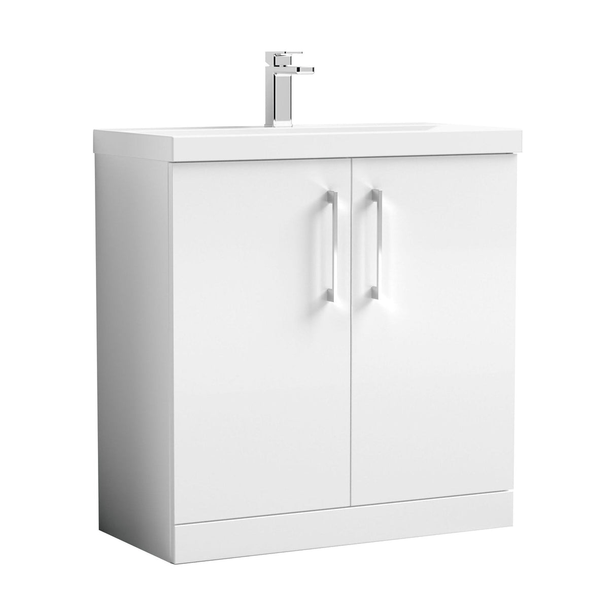[BFLE105D] Bramshall Contemporary 2 Soft Close Doors Floor Standing Vanity Basin Unit, Choice of Size/Basin Type/Colour - Cutout