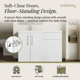 Bathroom Vanity Unit with Basin & WC Unit, Left Hand, 1100mm x 390mm - Choice of Colour