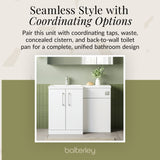 Bathroom Vanity Unit with Basin & WC Unit, Left Hand, 1100mm x 390mm - Choice of Colour