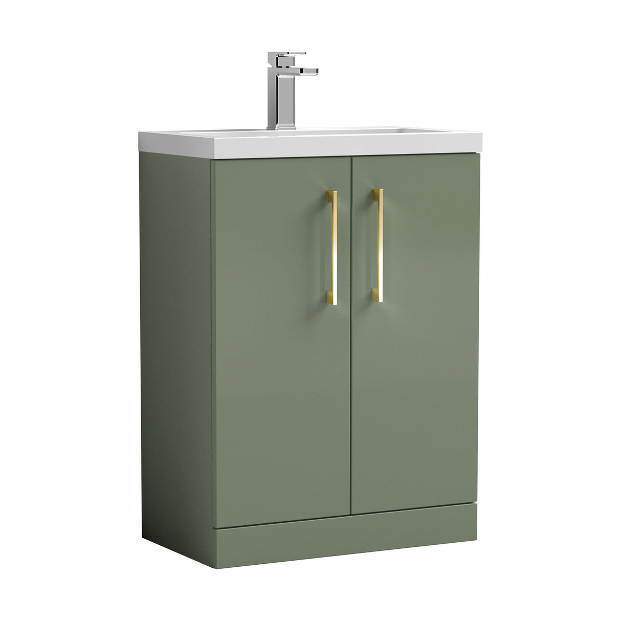 [BFLE119EH017] Bramshall Floor Standing Cloakroom Vanity Basin Unit with Choice of Finish, Handle Finish and Size - Cutout