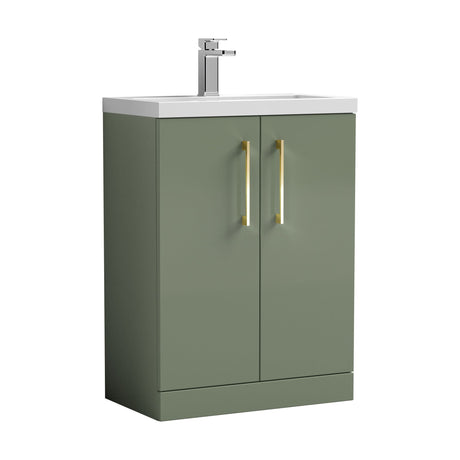 [BFLE119EH017] Bramshall Floor Standing Cloakroom Vanity Basin Unit with Choice of Finish, Handle Finish and Size - Cutout