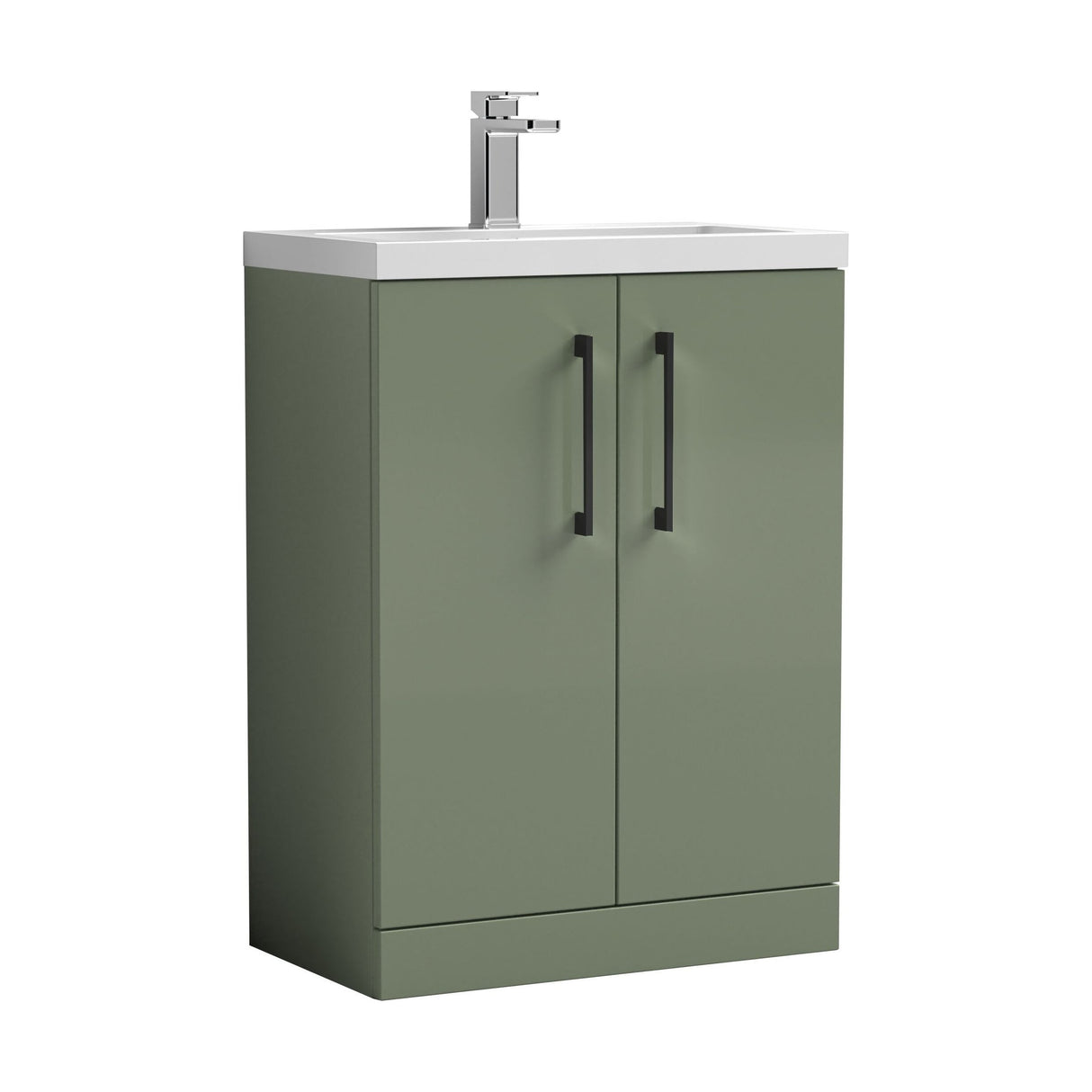 [BFLE119EH018] Bramshall Floor Standing Cloakroom Vanity Basin Unit with Choice of Finish, Handle Finish and Size - Cutout