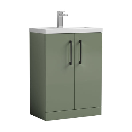 [BFLE119EH018] Bramshall Floor Standing Cloakroom Vanity Basin Unit with Choice of Finish, Handle Finish and Size - Cutout