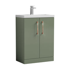 [BFLE119EH019] Bramshall Floor Standing Cloakroom Vanity Basin Unit with Choice of Finish, Handle Finish and Size - Cutout