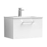 [BFLE122B] Bramshall Contemporary 1 Soft Close Drawer Wall Hung Vanity Unit, Choice of Size/Basin Type/Colour - Cutout