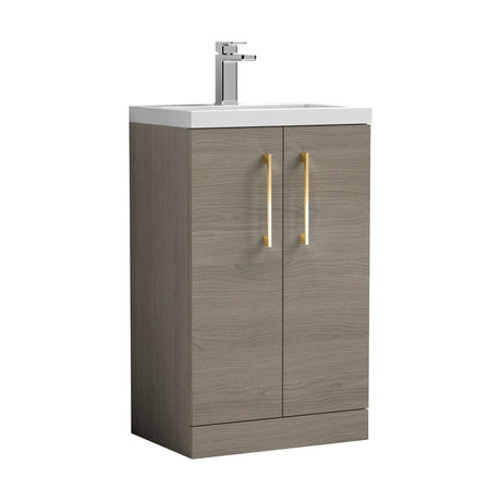 [BFLE122EH017] Bramshall Floor Standing Cloakroom Vanity Basin Unit with Choice of Finish, Handle Finish and Size - Cutout