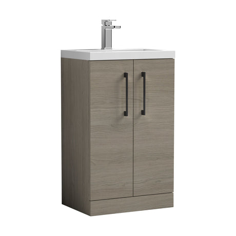 [BFLE122EH018] Bramshall Floor Standing Cloakroom Vanity Basin Unit with Choice of Finish, Handle Finish and Size - Cutout