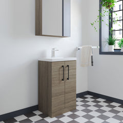 [BFLE122EH018] Bramshall Floor Standing Cloakroom Vanity Basin Unit with Choice of Finish, Handle Finish and Size - Lifestyle 3