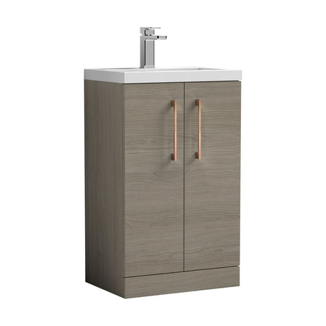 [BFLE122EH1516] Bramshall Floor Standing Cloakroom Vanity Basin Unit with Choice of Finish, Handle Finish and Size - Cutout