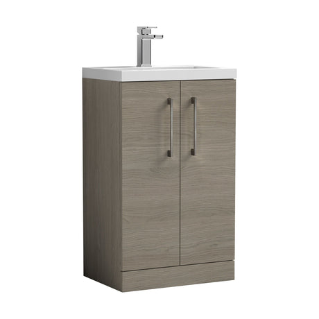 [BFLE122EH716] Bramshall Floor Standing Cloakroom Vanity Basin Unit with Choice of Finish, Handle Finish and Size - Cutout