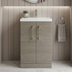 [BFLE122E] Bramshall Floor Standing Cloakroom Vanity Basin Unit with Choice of Finish, Handle Finish and Size - Silo
