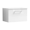 [BFLE122W] Bramshall Contemporary 1 Soft Close Drawer Wall Hung Vanity Worktop Unit, Choice of Size/Colour - Cutout