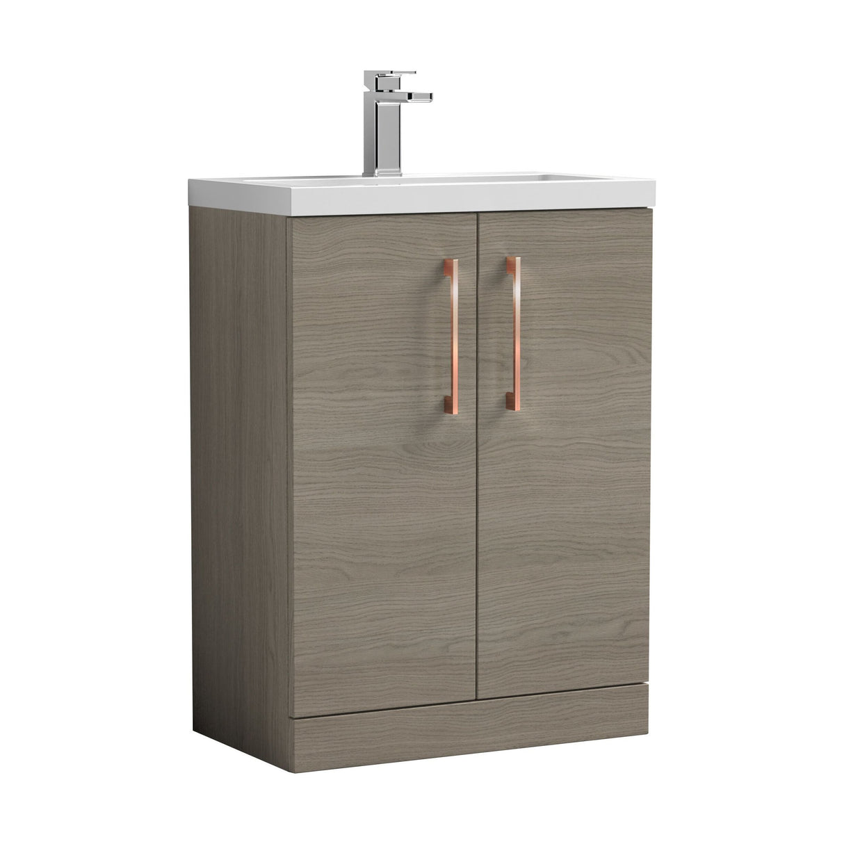 [BFLE123EH019] Bramshall Floor Standing Cloakroom Vanity Basin Unit with Choice of Finish, Handle Finish and Size - Cutout