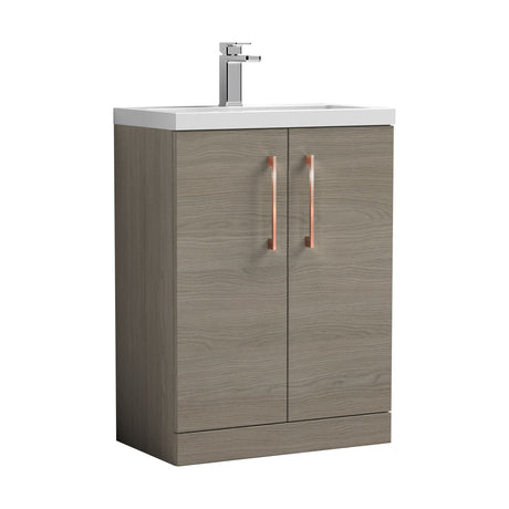 [BFLE123EH019] Bramshall Floor Standing Cloakroom Vanity Basin Unit with Choice of Finish, Handle Finish and Size - Cutout
