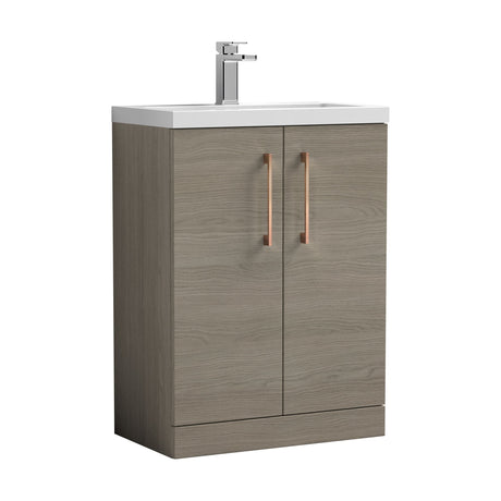 [BFLE123EH1516] Bramshall Floor Standing Cloakroom Vanity Basin Unit with Choice of Finish, Handle Finish and Size - Cutout