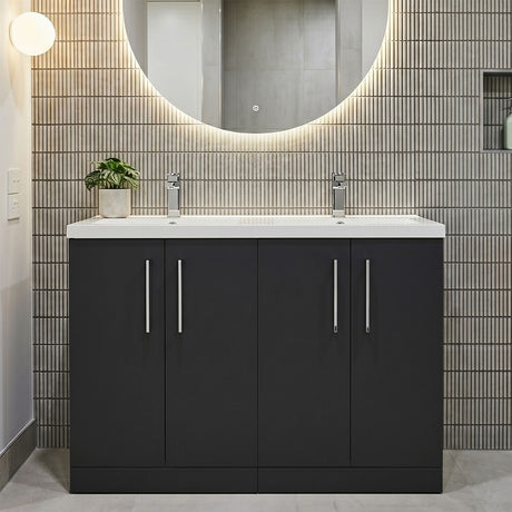 [BFLE1403C2] Bramshall Floor Standing 4 Door Vanity Basin Unit - Choice of Colour and Basin Type - Silo