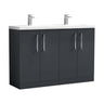 [BFLE1403F2] Bramshall Floor Standing 4 Door Vanity Basin Unit - Choice of Colour and Basin Type - Cutout