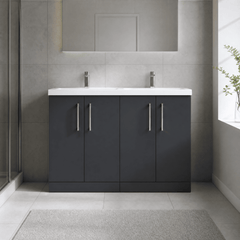 [BFLE1403F2] Bramshall Floor Standing 4 Door Vanity Basin Unit - Choice of Colour and Basin Type - Lifestyle 1