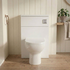 [BFLE141] Bramshall 500mm Floor-Standing Contemporary Compact WC Toilet Unit - Silo