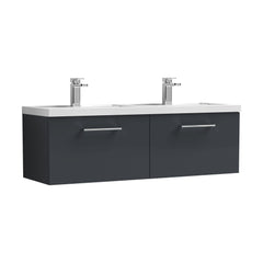 [BFLE1422C2] Bramshall Wall Hung 2 Drawer Vanity Basin Unit - 1200mm - Choice of Colour and Basin Type - Cutout