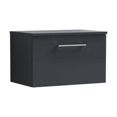 [BFLE1422W] Bramshall Contemporary 1 Soft Close Drawer Wall Hung Vanity Worktop Unit, Choice of Size/Colour - Cutout