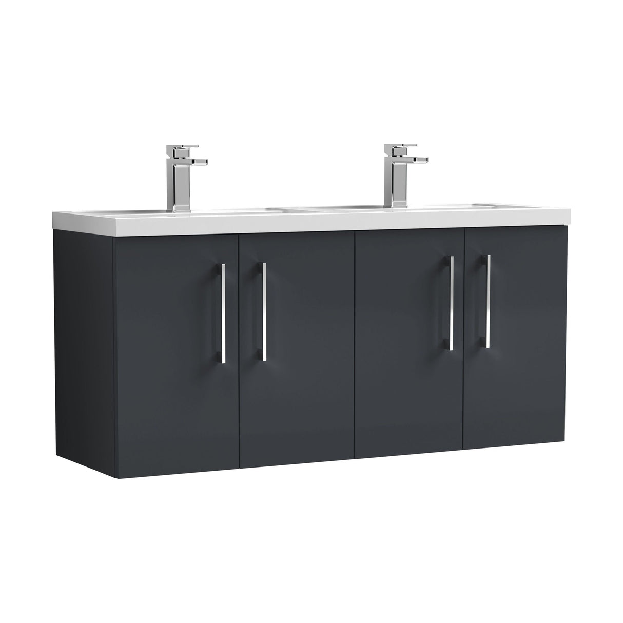 [BFLE1423C2] Bramshall 4 Door Vanity Basin Unit - 1200mm - Choice of Basin and Colour - Cutout