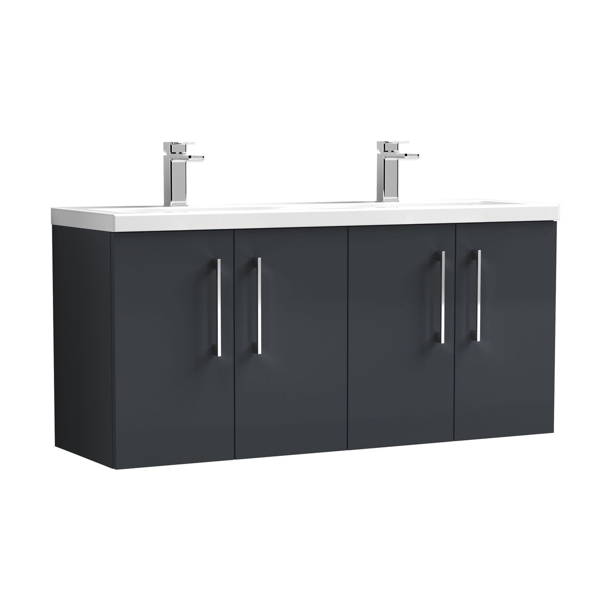 [BFLE1423F] Bramshall 4 Door Vanity Basin Unit - 1200mm - Choice of Basin and Colour - Cutout