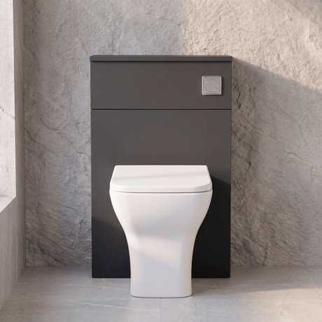 [BFLE1441] Bramshall 500mm Floor-Standing Contemporary Compact WC Toilet Unit - Silo