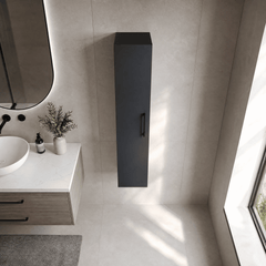 [BFLE1461H018] Bramshall 300mm Wall Hung 1 Door Tall Unit - Choice of Colour and Handle Finish - Lifestyle 2