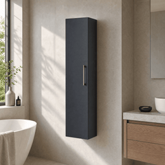 [BFLE1461H019] Bramshall 300mm Wall Hung 1 Door Tall Unit - Choice of Colour and Handle Finish - Lifestyle 3