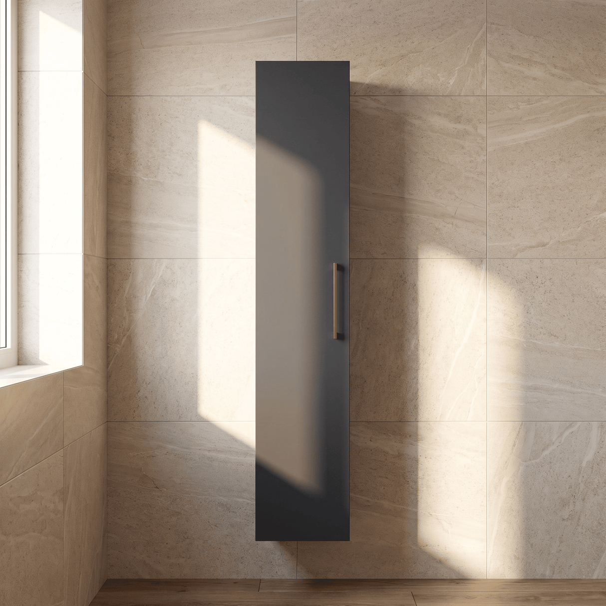 [BFLE1461H019] Bramshall 300mm Wall Hung 1 Door Tall Unit - Choice of Colour and Handle Finish - Silo