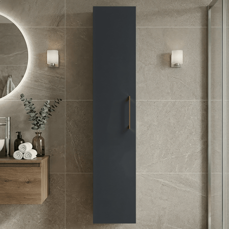 [BFLE1461H1516] Bramshall 300mm Wall Hung 1 Door Tall Unit – Choice of Colour and Handle Finish - Silo