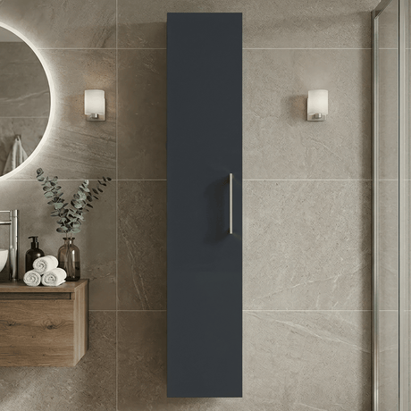 [BFLE1461] Bramshall 300mm Wall Hung 1 Door Tall Unit – Choice of Colour and Handle Finish - Silo