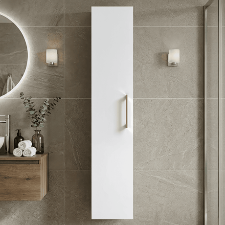 [BFLE161H017] Bramshall 300mm Wall Hung 1 Door Tall Unit – Choice of Colour and Handle Finish - Silo
