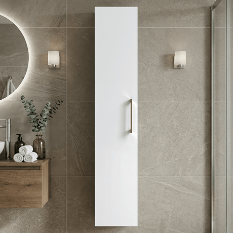 [BFLE161H1516] Bramshall 300mm Wall Hung 1 Door Tall Unit – Choice of Colour and Handle Finish - Silo