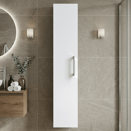 [BFLE161H716] Bramshall 300mm Wall Hung 1 Door Tall Unit – Choice of Colour and Handle Finish - Silo