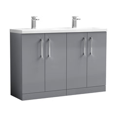 [BFLE2203F2] Bramshall Floor Standing 4 Door Vanity Basin Unit - Choice of Colour and Basin Type - Cutout